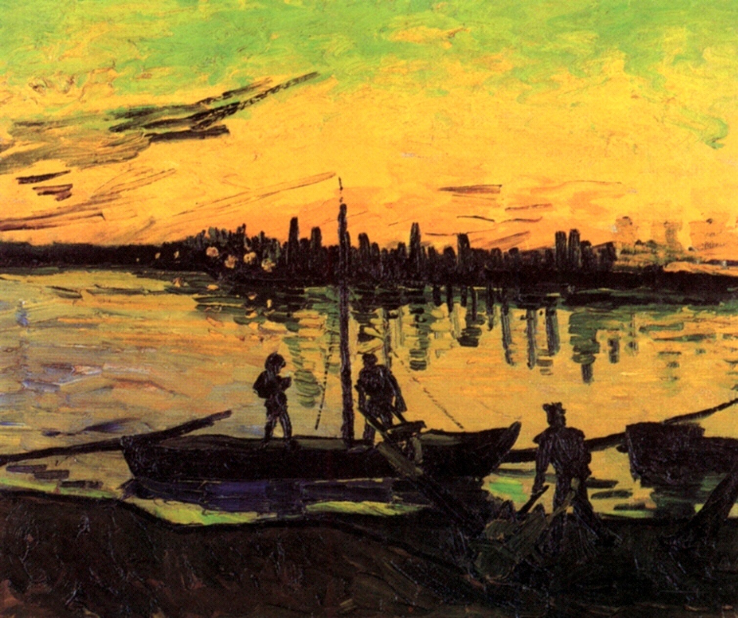 Картина Ван Гога Угольные баржи 1888